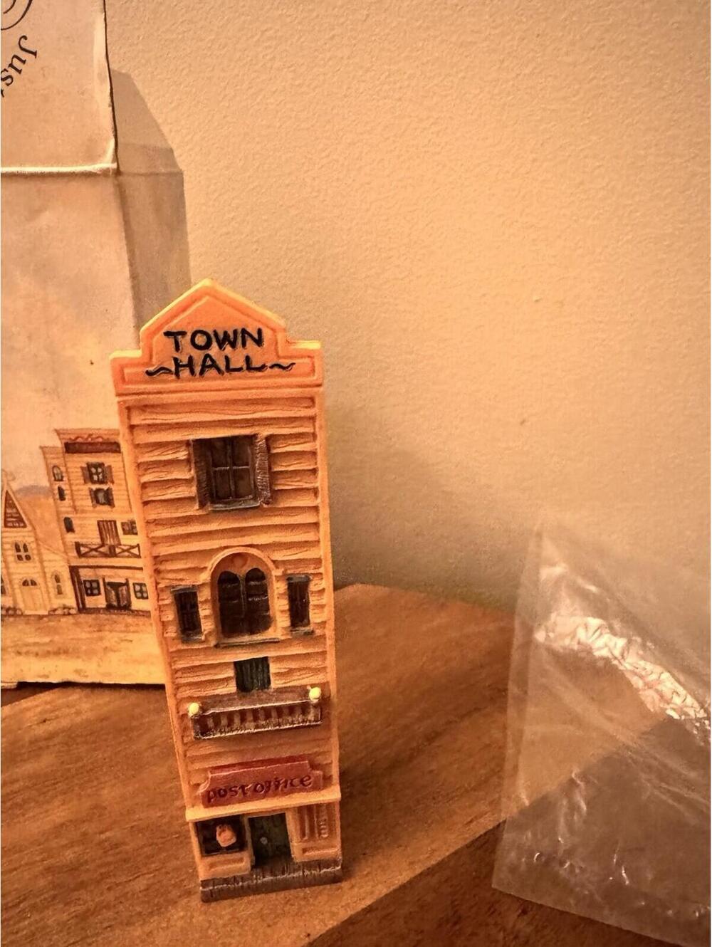GANZ Just Around The Corner Building Figurine TOWN HALL